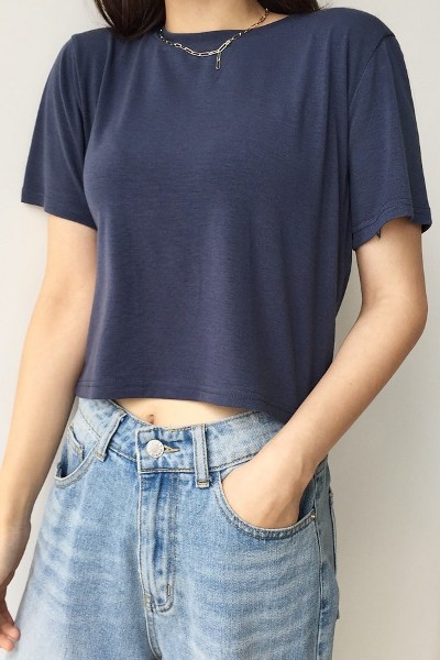 Basic Crop Tee Shirt