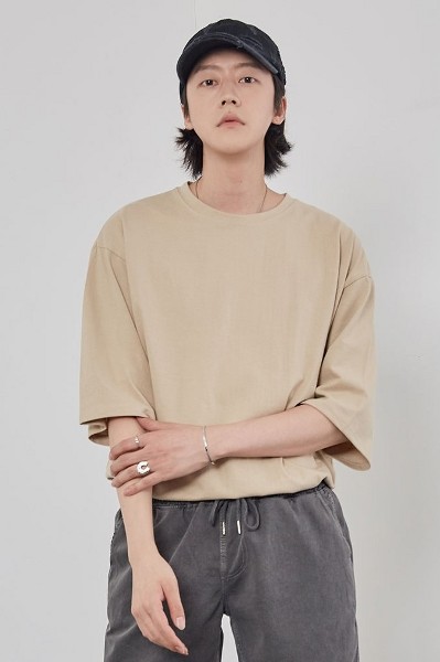 7 Sleeve Boxy Tee Shirt