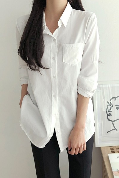 Standard Pocket White Shirt