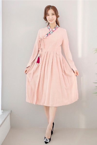 Hanbok Dress Pink (f16-lo)