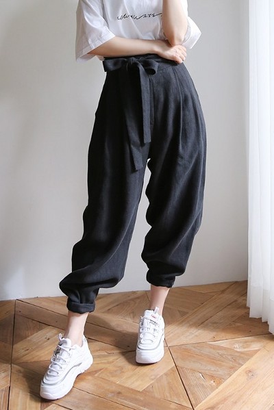 Unisex Hanbok Chosun Pants Black