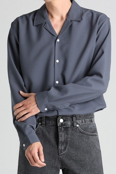 No Bar Open Collar Shirt