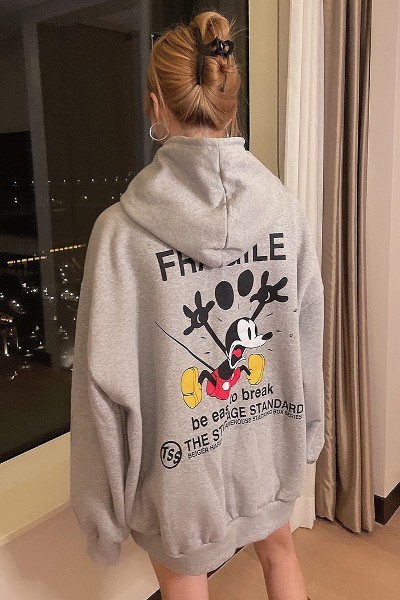 Brick Mickey Oversized Hoodie